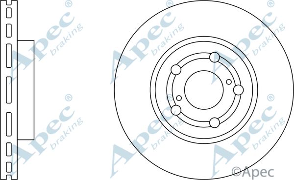 APEC BRAKING Тормозной диск DSK793